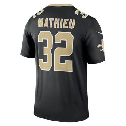 #32 Tyrann Mathieu Player NO.Saints Black Vapor F.U.S.E. Limited Football Jerseys