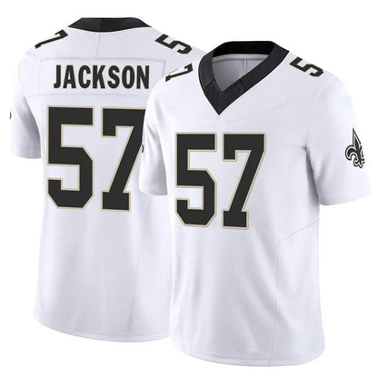 NO.Saints #57 Rickey Jackson Player White Vapor F.U.S.E. Limited Football Jerseys