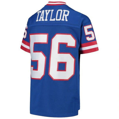 NY.Giants #56 Lawrence Taylor Mitchell & Ness Royal 1986 Legacy Retired Player Football Jerseys