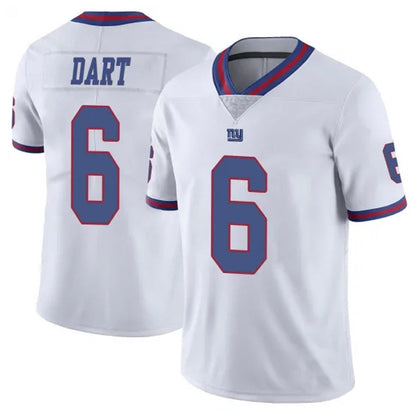 NY.Giants #6 Jaxson Dart Player White Vapor Limited Football Jerseys
