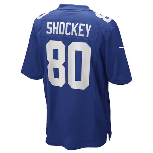 NY.Giants #80 Jeremy Shockey Player Royal Game Football Jerseys