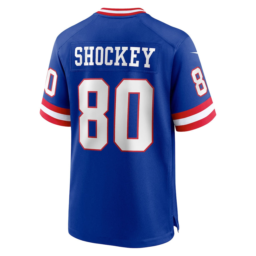 NY.Giants #80 Jeremy Shockey Player Royal Home Game Football Jerseys