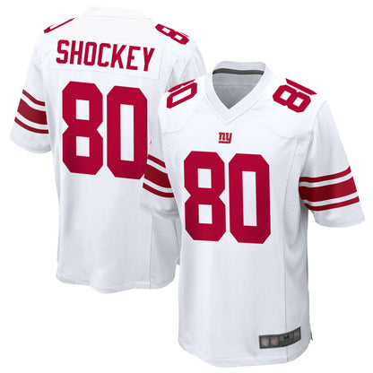 NY.Giants #80 Jeremy Shockey Player White Home Game Football Jerseys