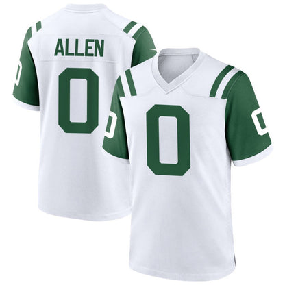 NY.Jets #0 Braelon Allen Player White Classic Alternate Game Football Jerseys