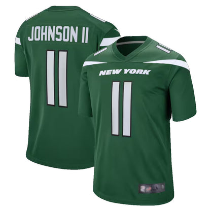 NY.Jets #11 Jermaine Johnson II Player Green Game Football Jerseys