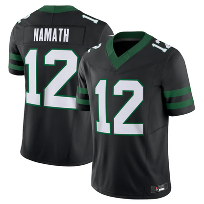#12 Joe Namath Player NY.Jets Black Vapor F.U.S.E. Limited Football Jerseys