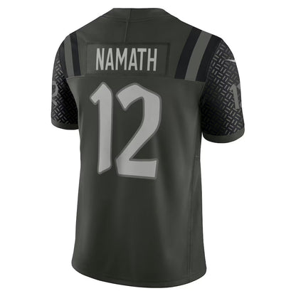 NY.Jets #12 Joe Namath Player Gotham Green Rivalries Collection Limited Football Jerseys