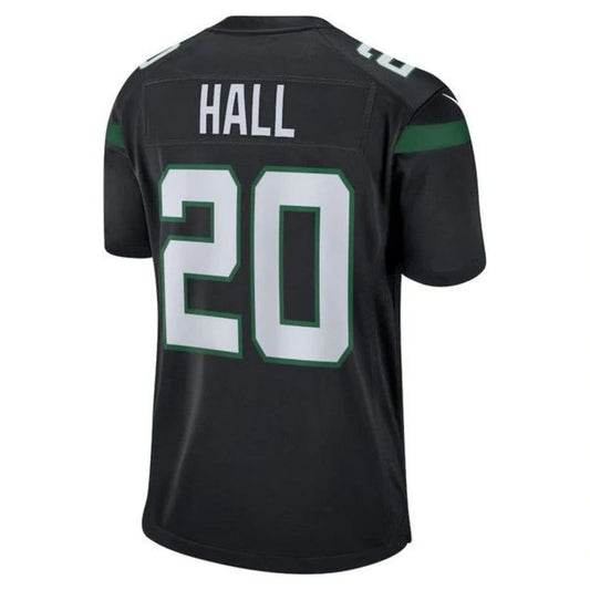 #20 Breece Hall Player NY.Jets Stealth Black Alternate Game Football Jerseys