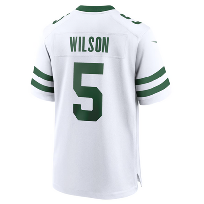 #5 Garrett Wilson Player NY.Jets White Game Football Jerseys