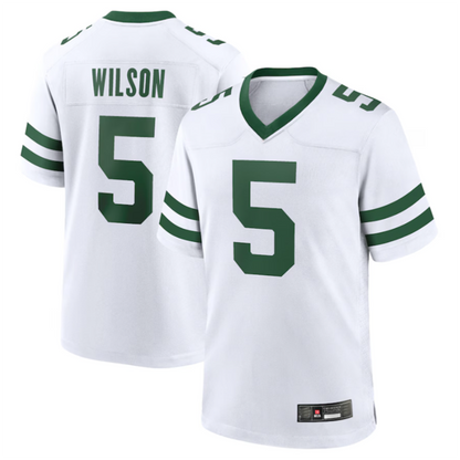 #5 Garrett Wilson Player NY.Jets White Game Football Jerseys