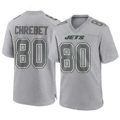 NY.Jets #80 Wayne Chrebet Player Gray Game Football Jerseys