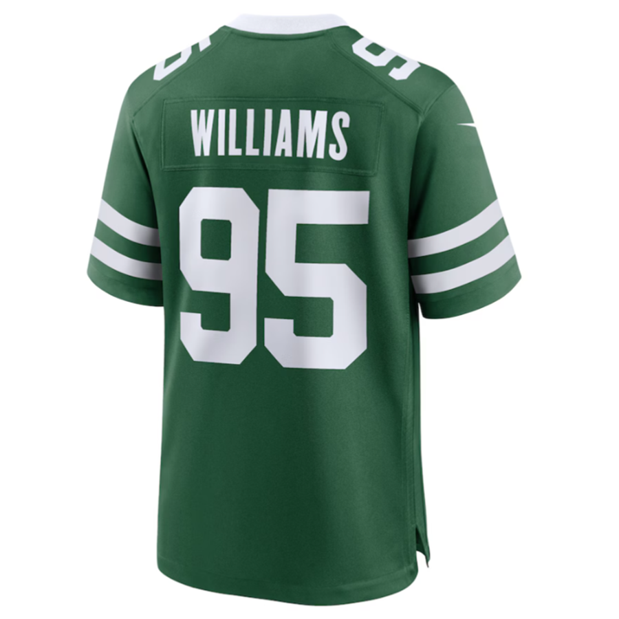 #95 Quinnen Williams Player NY.Jets Legacy Green Game Football Jerseys