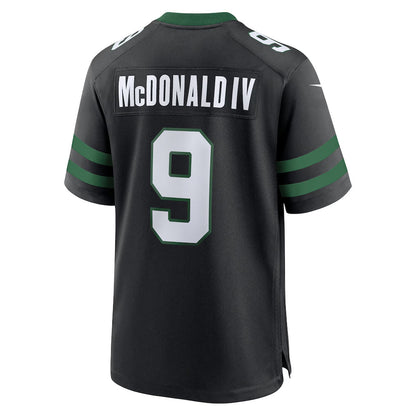 NY.Jets #9 Will McDonald IV Player Black Home Game Football Jerseys