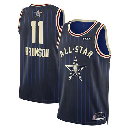 NY.Knicks #11 Jalen Brunson Player Navy Swingman All-Star Game Basketball Jerseys