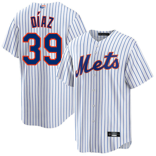 NY.Mets #39 Edwin Diaz Player White Home Replica Baseball Jerseys