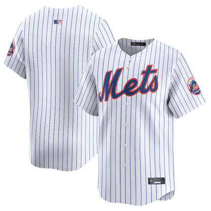 NY.Mets Blank Player White Home Limited Baseball Jerseys