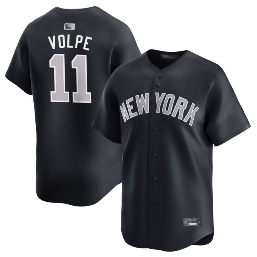 NY.Yankees #11 Anthony Volpe Player Black Limited Baseball Jerseys