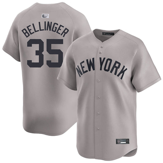 NY.Yankees #35 Cody Bellinger Player Gray Home Limited Baseball Jerseys