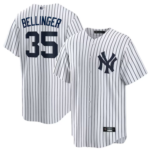 NY.Yankees #35 Cody Bellinger Player White Home Replica Baseball Jerseys