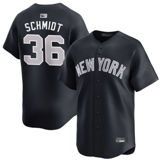 NY.Yankees #36 Clarke Schmidt Navy Home Limited Player Baseball Jerseys