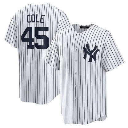 NY.Yankees #45 Gerrit Cole Player White Replica Baseball Jerseys
