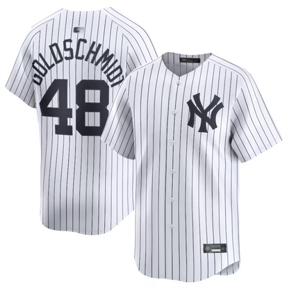 NY.Yankees #48 Paul Goldschmidt White Home Limited Player Baseball Jerseys