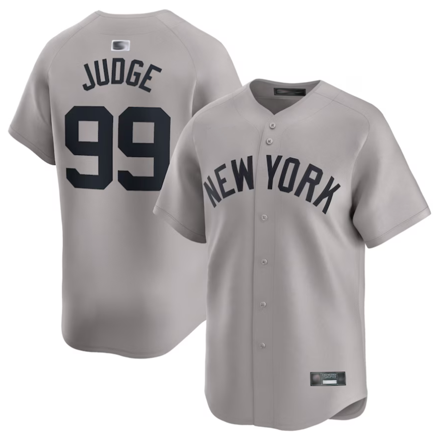 NY.Yankees #99 Aaron Judge Gray Limited Player Baseball Jerseys
