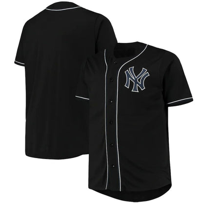 NY.Yankees Blank Player Black Fashion Baseball Jerseys
