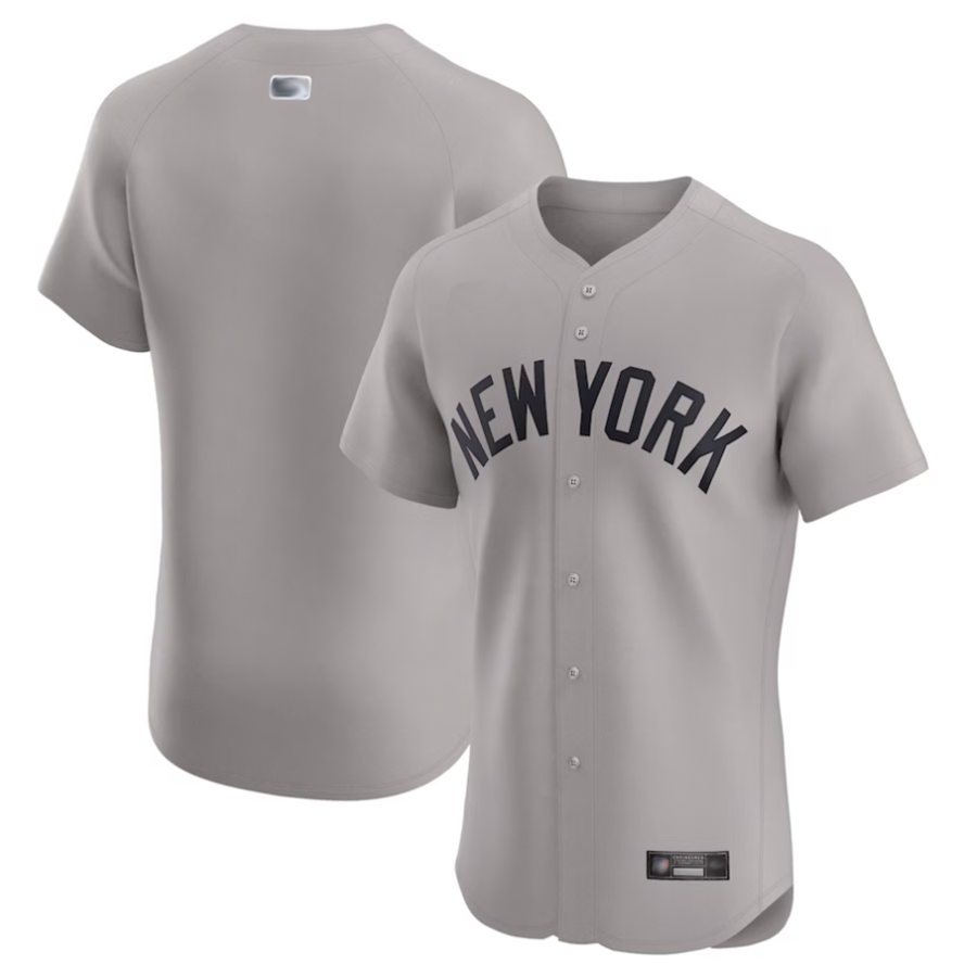NY.Yankees Blank Player Gray Road Home Limited Elite Baseball Jerseys