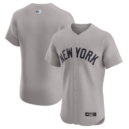 NY.Yankees Blank Player Gray Road Home Limited Elite Baseball Jerseys