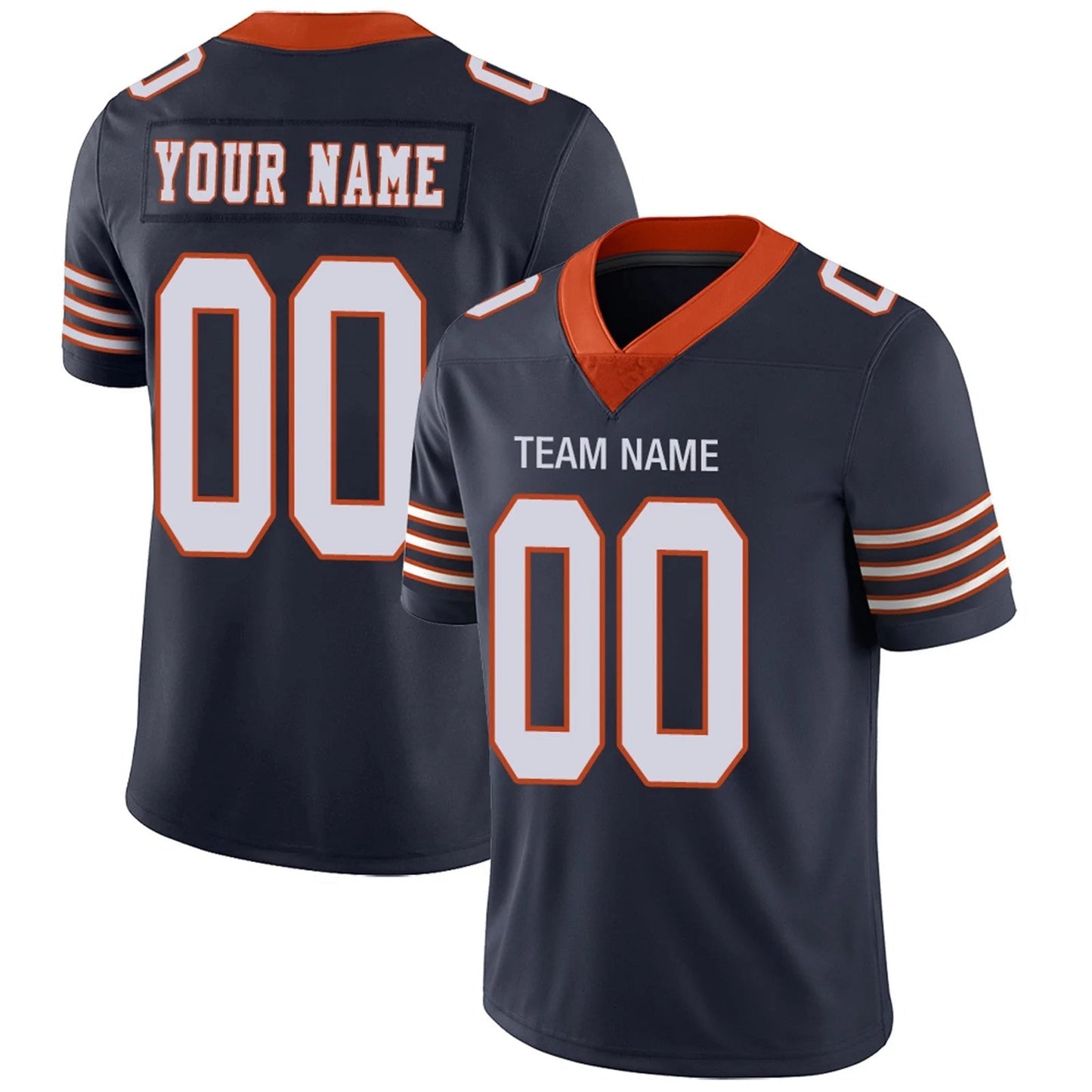 Custom C.Bears Navy Personalized Design Your Own Name and Number for Men Women Youth Jerseys