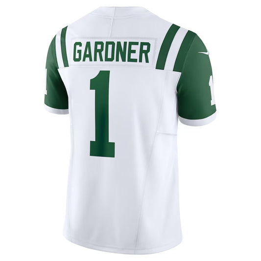 NY.Jets #1 Ahmad Sauce Gardner Player Vapor F.U.S.E. Limited Jersey - White American Football Jerseys