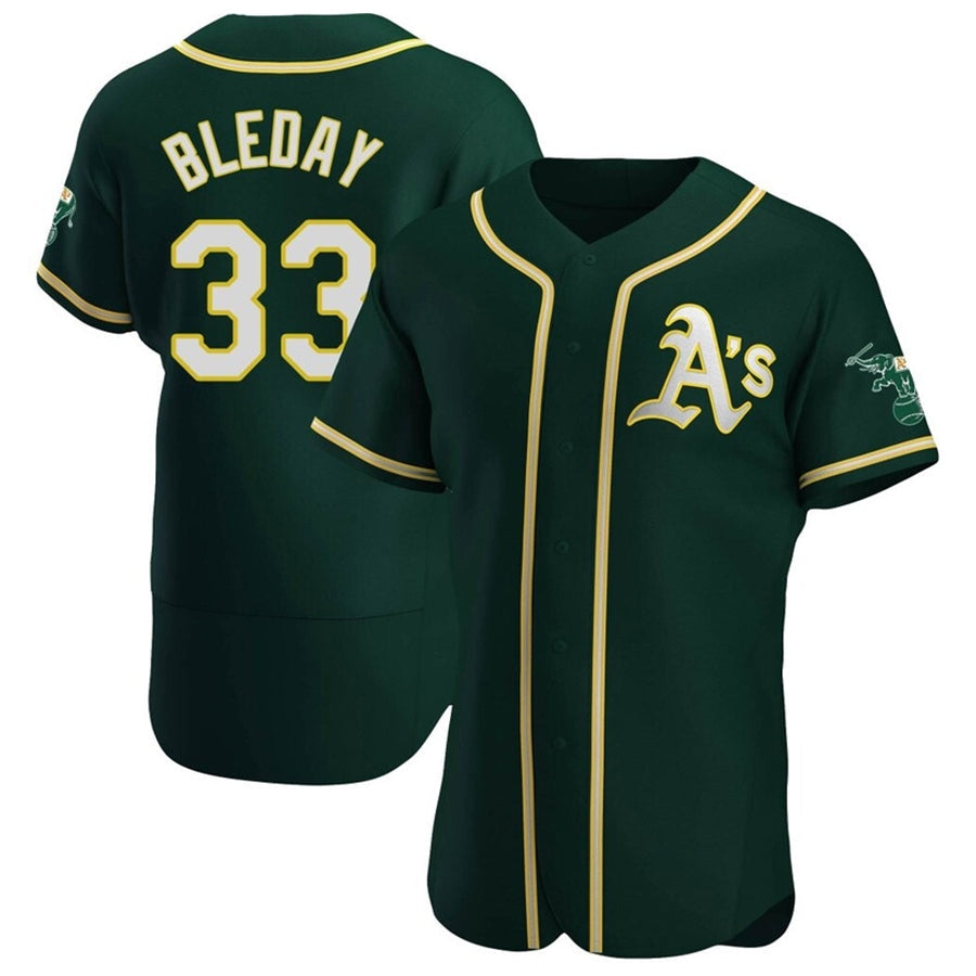 Athletics #33 JJ Bleday Player Green Home Limited Elite Baseball Jerseys