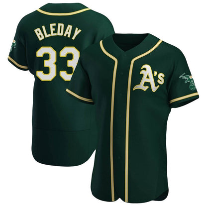 Athletics #33 JJ Bleday Player Green Home Limited Elite Baseball Jerseys