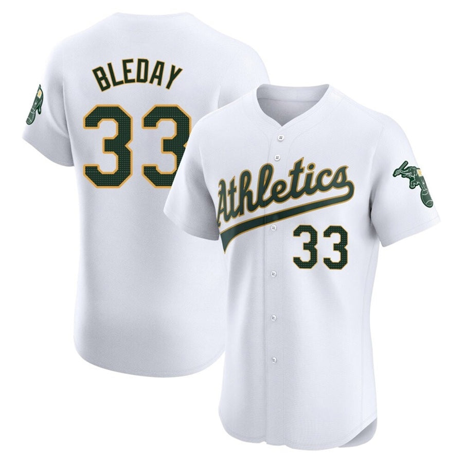 Athletics #33 JJ Bleday Player White Home Limited Elite Baseball Jerseys