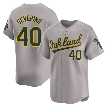 Athletics #40 Luis Severino Player Gray City Connect Replica Baseball Jerseys