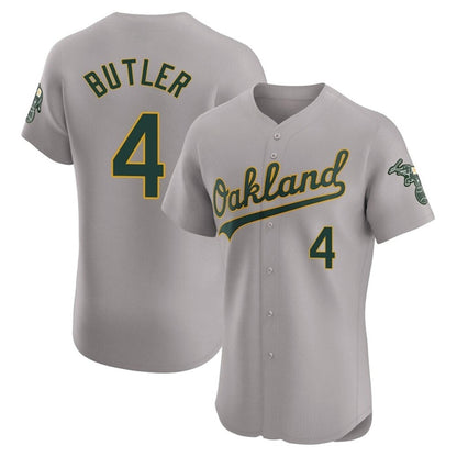 Athletics #4 Lawrence Butler Player Gray  Home Limited Elite Baseball Jerseys