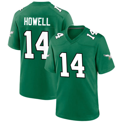 P.Eagles #14 Sam Howell Player Kelly Green Game Football Jerseys