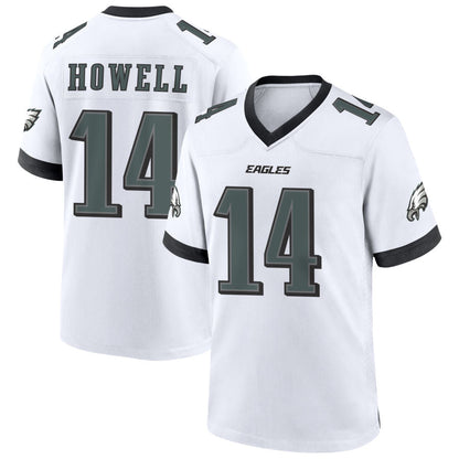 P.Eagles #14 Sam Howell Player White Home Game Football Jerseys