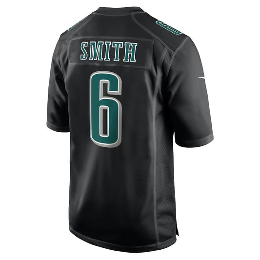 P.Eagles #6 DeVonta Smith Player Carbon Black Fashion Game Football Jerseys