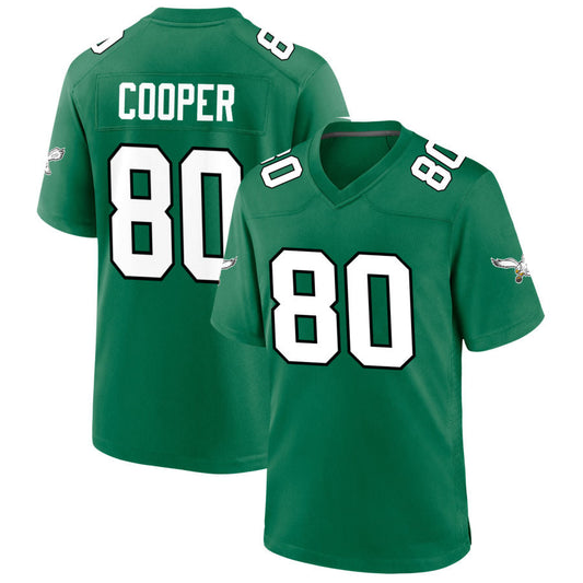 P.Eagles #80 Darius Cooper Player Kelly Green Game Football Jerseys