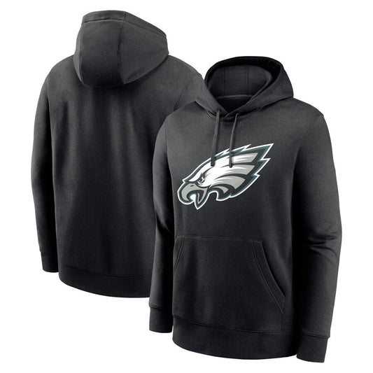 P.Eagles Blank Player Midnight Black Fashion Pullover Hoodie Football Jerseys