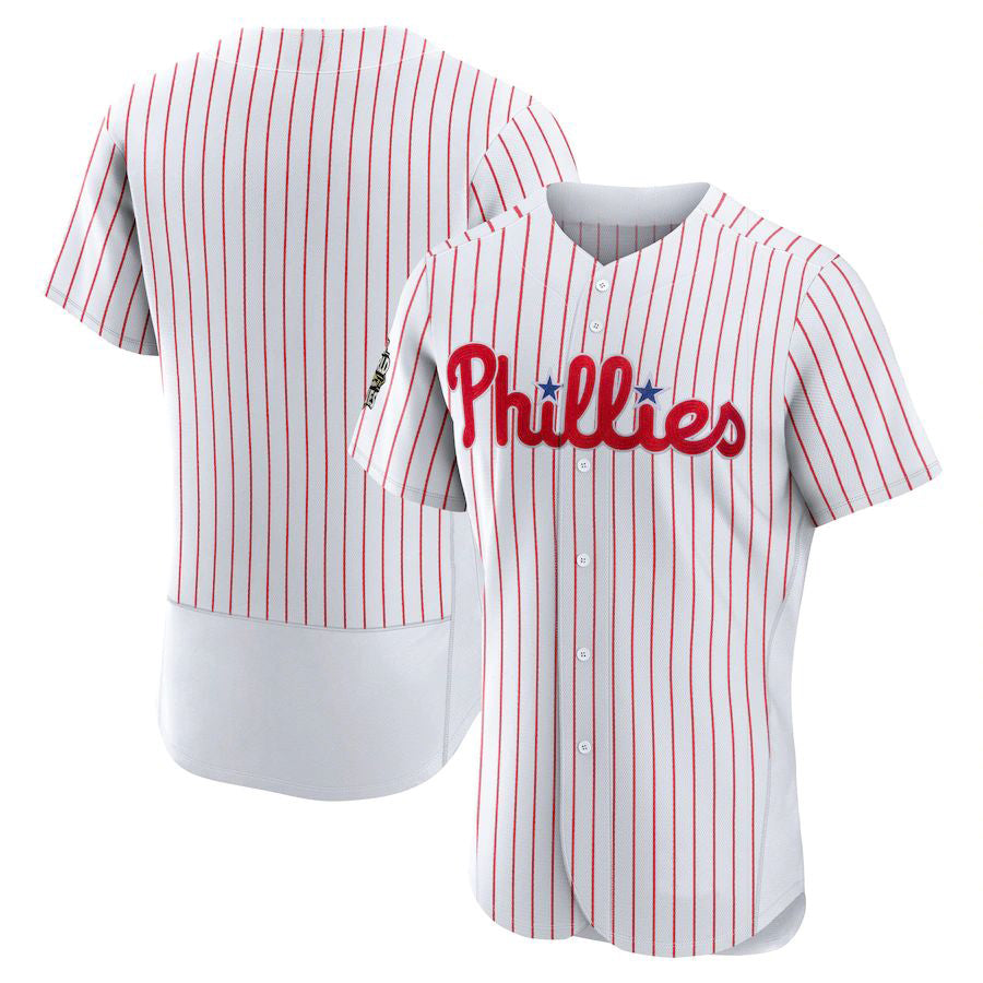 P.Phillies Blank Player White Home Elite Baseball Jerseys