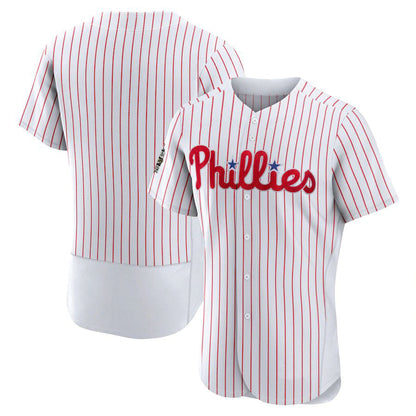 P.Phillies Blank Player White Home Elite Baseball Jerseys