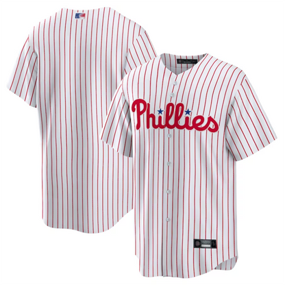 P.Phillies Blank Player White Home Replica Team Baseball Jerseys