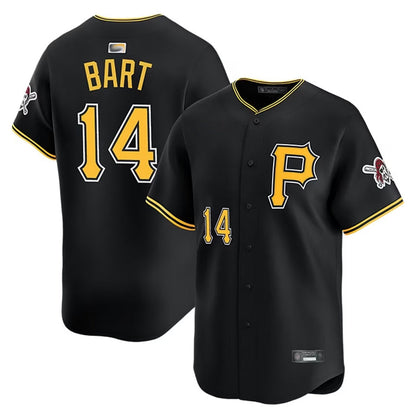 P.Pirates #14 Joey Bart Player Black Limited Baseball Jerseys
