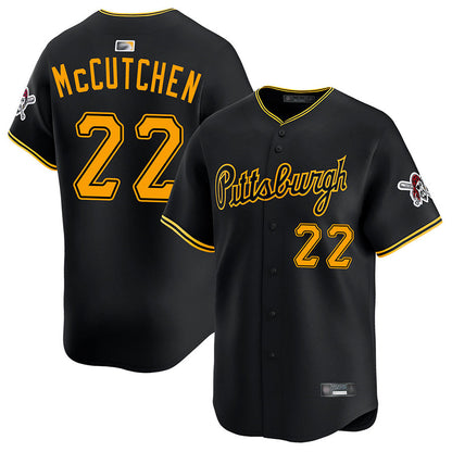 P.Pirates #22 Andrew McCutchen Player Black Home Limited Baseball Jerseys