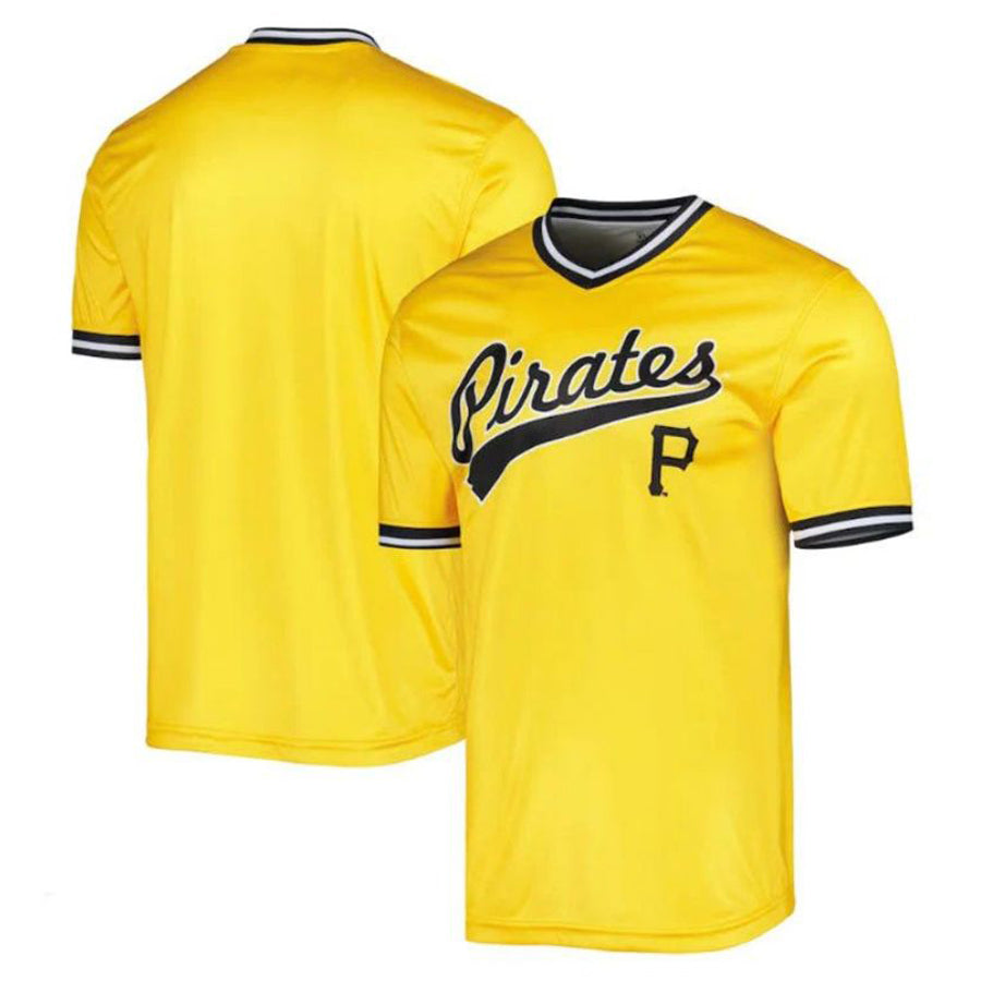 P.Pirates Blank Player Stitches Cooperstown Collection Gold Baseball Jerseys