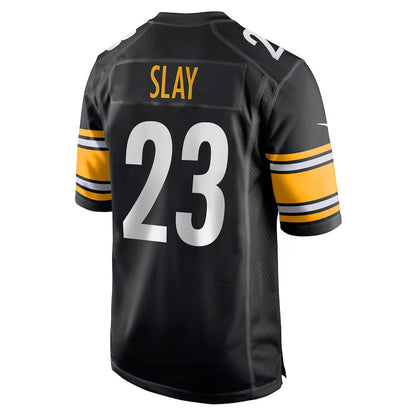 P.Steelers #23 Darius Slay Player Black Home Game Football Jerseys