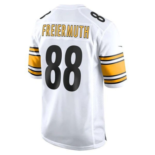 #88 Pat Freiermuth Player P.Steelers White Game Football Jerseys